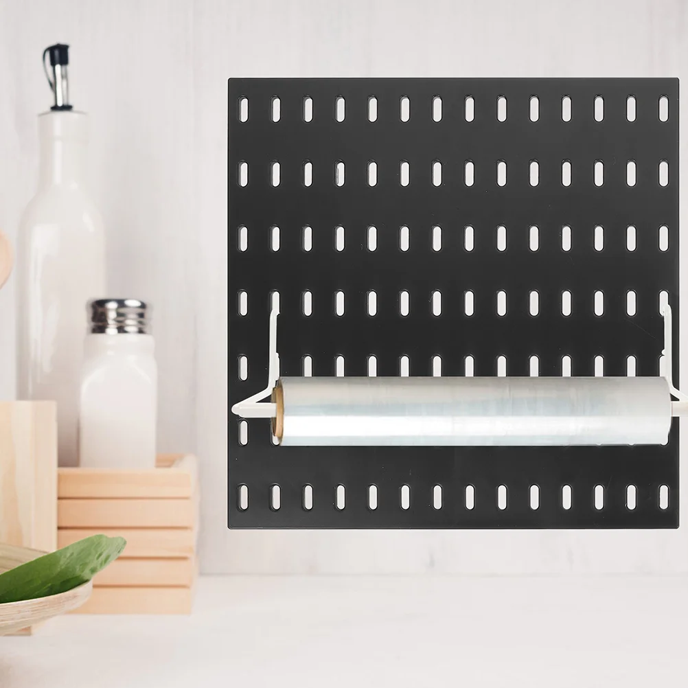 Pegboard Paper Towel Holder Stainless Steel Extendable Rack Tissue Accessories Metal Easy Install Suitable Home Laundry