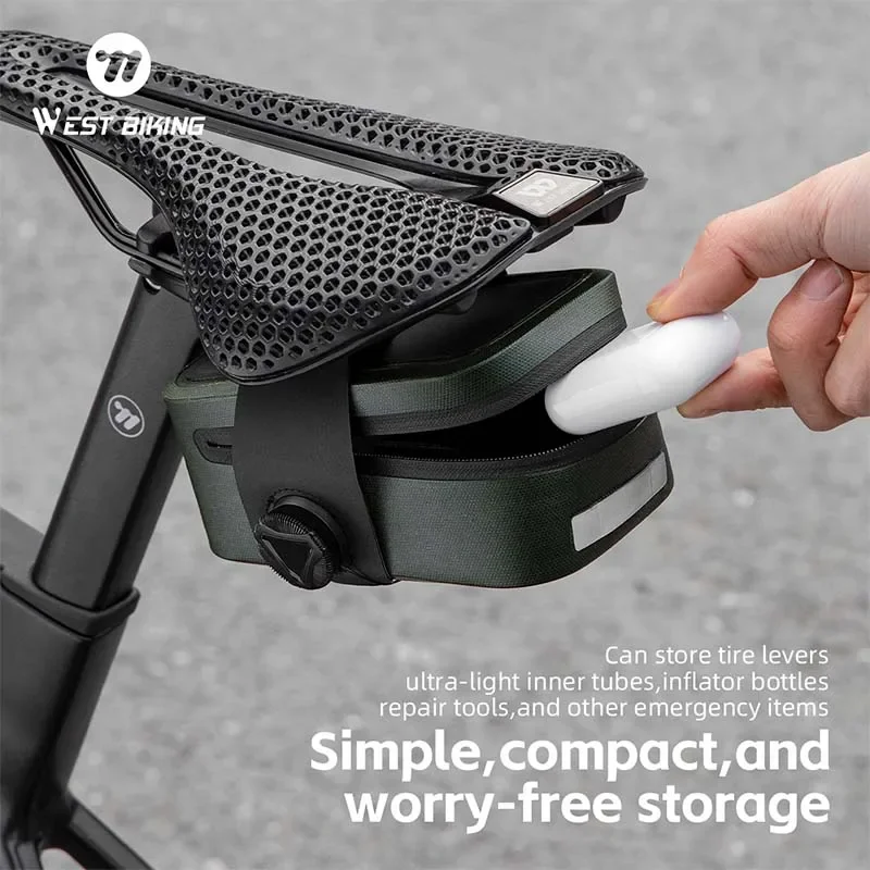 West Biking Waterproof Tail Bag 0.5L Mountain Bike Saddle Bag
