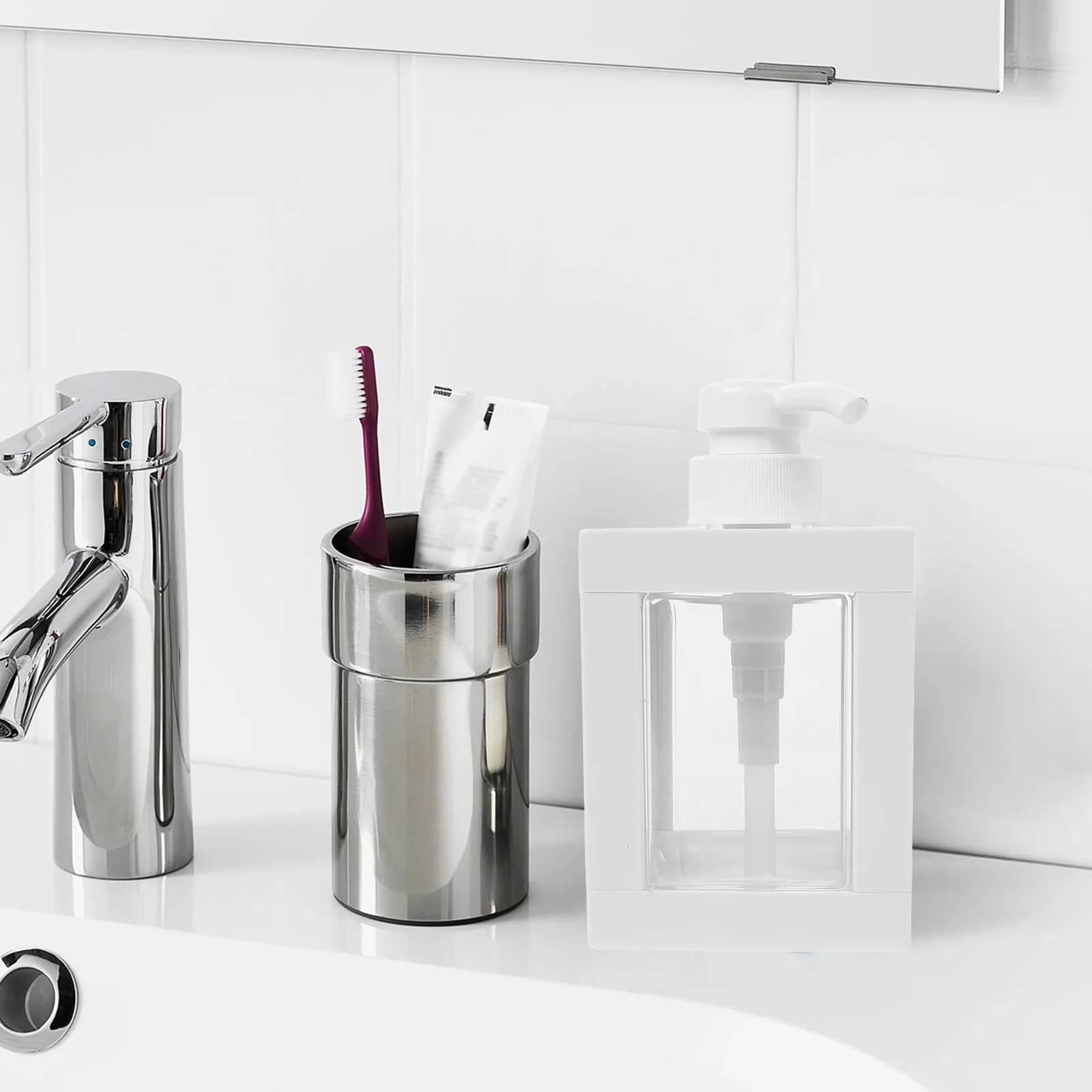 

500Ml Pump Bottle Dispenser for Lotion Body Oil Liquid Soap Shampoo Conditioner Reusable Plastic Bathroom Shower Essentials