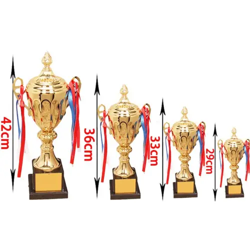 Imagen 2 del producto Trofeo de Oro con tapa para juegos deportivos, modelo de Metal campeón, premio pequeño, suministro de recompensa escolar, juguete