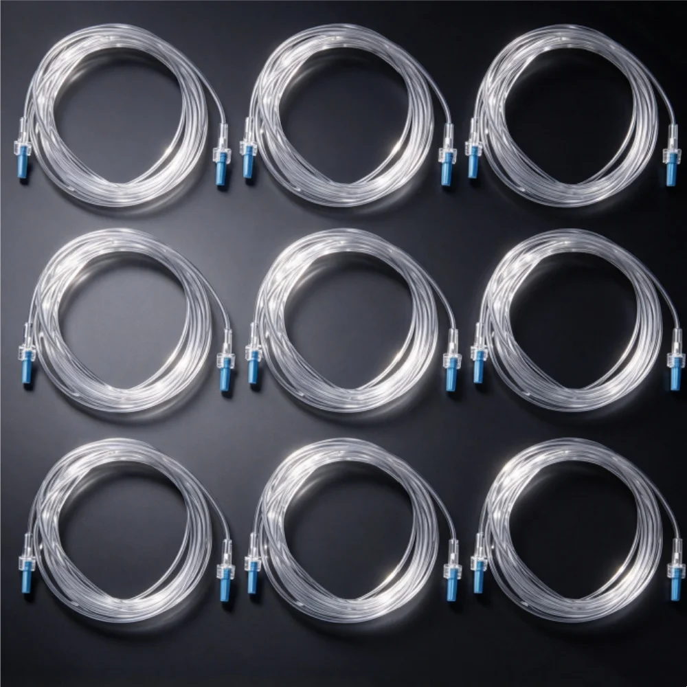 5/10Pcs Disposable Medical Co2 Sampling Tube Gas Sampling Tube with Luer Male Connector EtCO2 Sampling Line Gas Sample Lines