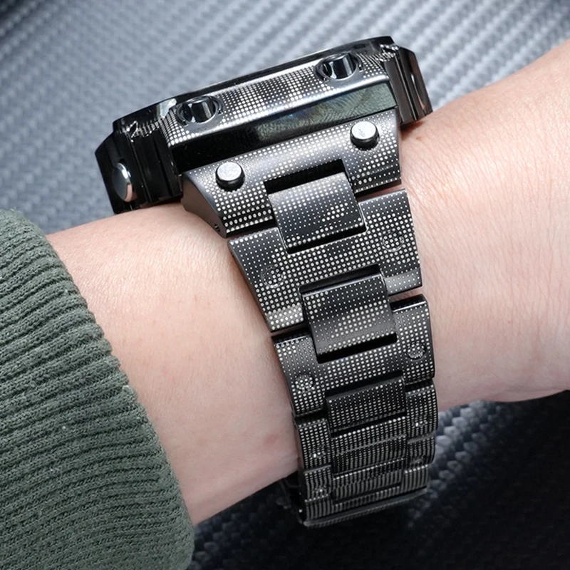 

Для Casio G-SHOCK Giant G-Block GX-56BB GXW-56: Модифицированный камуфляжный комплект из нержавеющей стали (ремешок и корпус) для самостоятельной сборки часов
