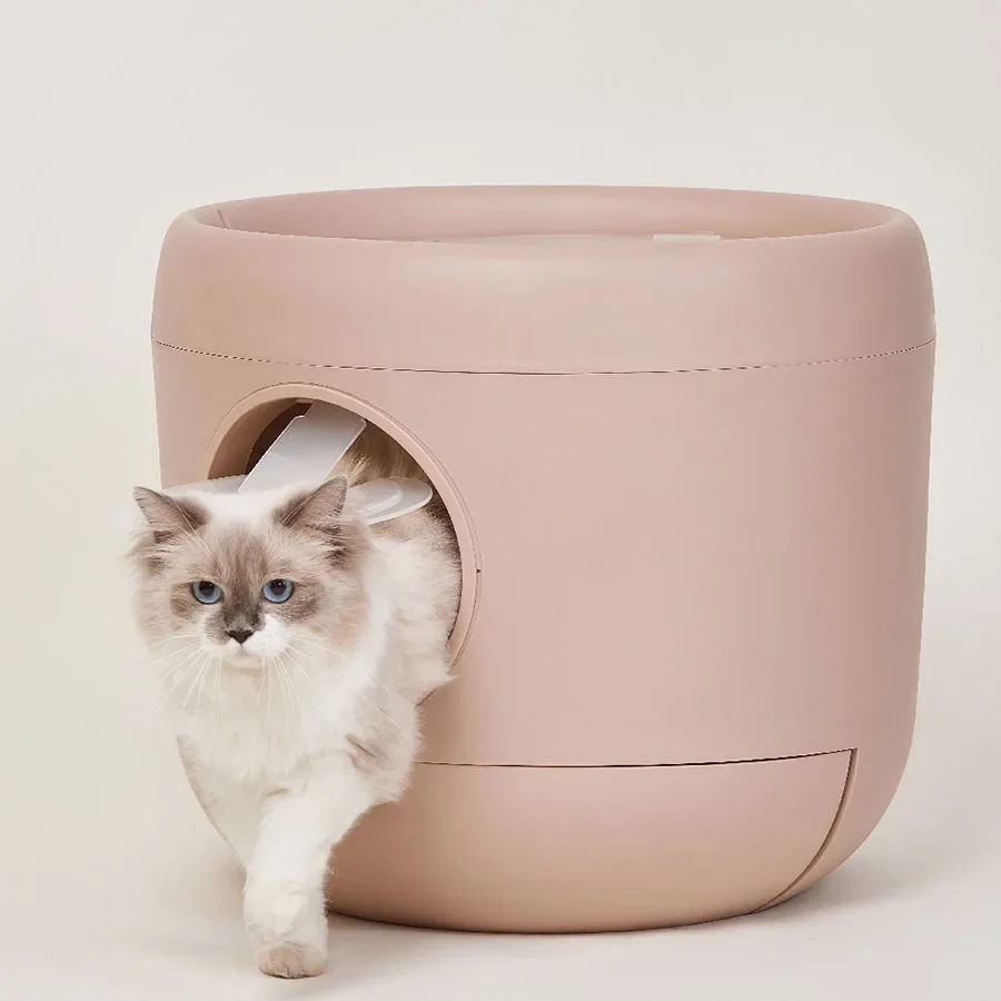 Pink Cat Litter Box Home Covered Door Sifter Large Cat Litter Box Drawer House Outdoor Modern Travel Cute Katzenklo Cat Litter