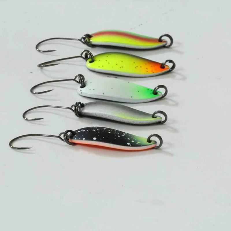 1Pc Peche Leurre Pesca Dohna Löffel 2,8g 30mm Bunte Löffel Köder Kupfer Stream Metall Angeln Locken für Forelle Döbel Barsch Lachs – Detail 10