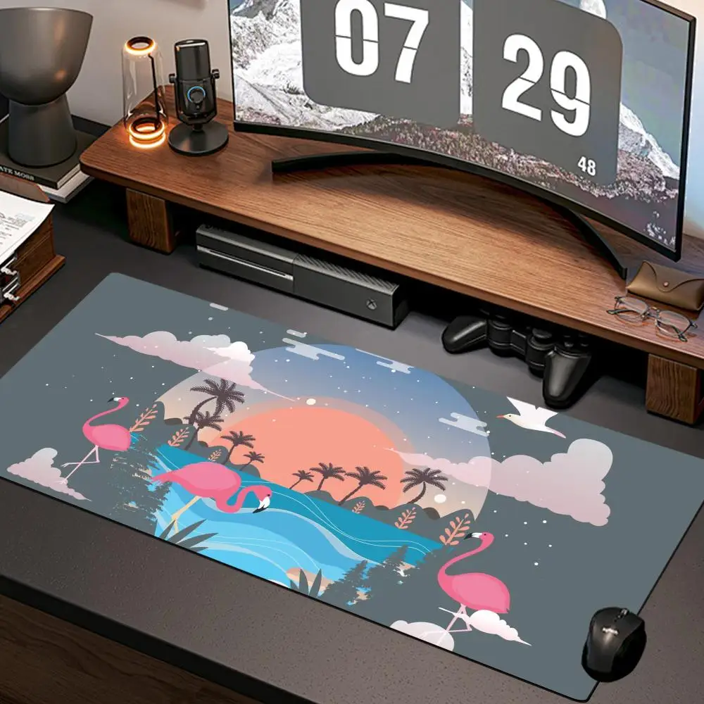 Anime falling glow Mouse Pads New Computer Home Mousepad XXL Desk Mats Natural Rubber Office Anti Slip Gaming Accessories pad
