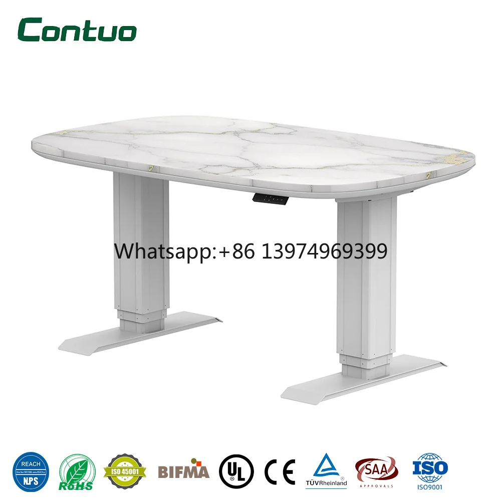 Dual Motor Metal 200KG Load Electric High Adjustable Desk Frame Standing Desk Legs for Commercial Workspace Office Furniture
