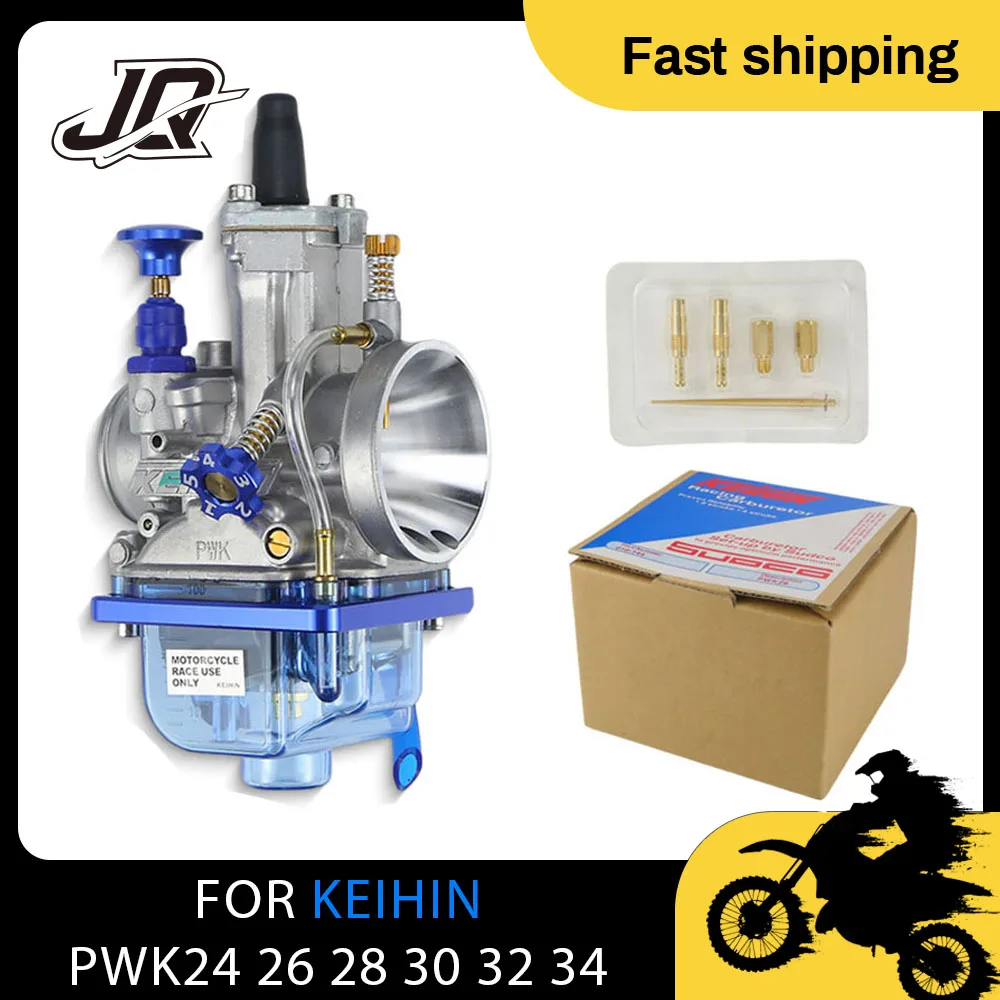 

Universal Racing Carburetor With Power Jet For KEIHIN KOSO OKO PWK 24 26 28 30 32 34mm Blue Bowl 2T 4T Scooter ATV Dirt Bike