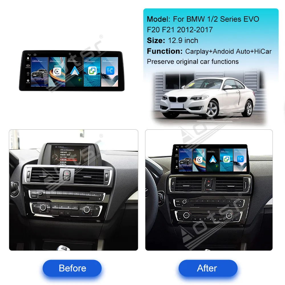 Car Radio For BMW 1/2 Series EVO F20/F21 2012-2107 touch Multimedia Video Player Linux Wireless Carplay Stereo Navigation GPS