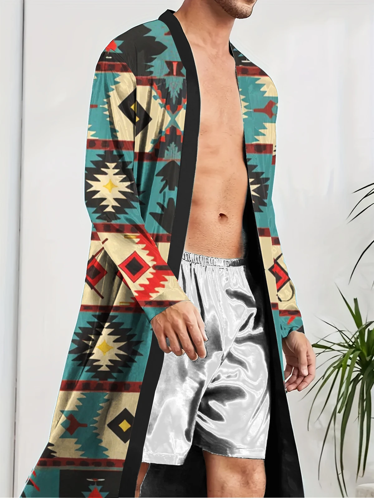 1pcs Men's Robes 2026 Spring/Summer Robes Graphic Funny pajamas robe Sleepwear Breathable 3D Printed Bathrobe men