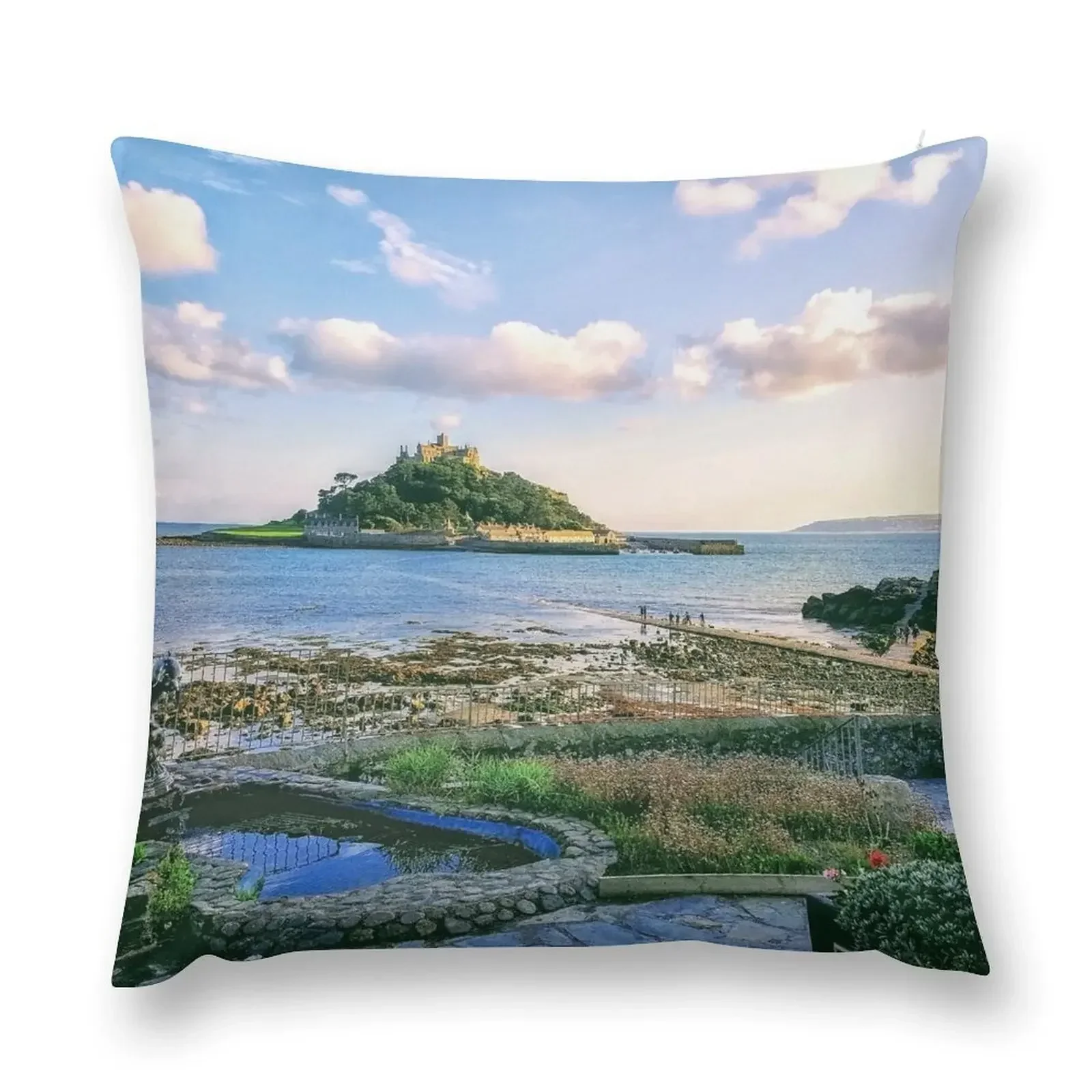 St Michael's Mount, Cornwall, Uk. Marazion, England Throw Pillow Couch Pillows Pillowcase Cushion pillow