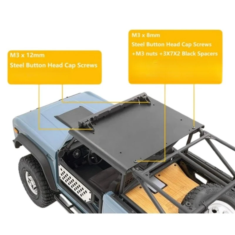 scx10 iii upgrades, rc ford bronco 1/10, axial scx10iii, axial axi03014 scx10 iii early ford bronco, rock crawler part