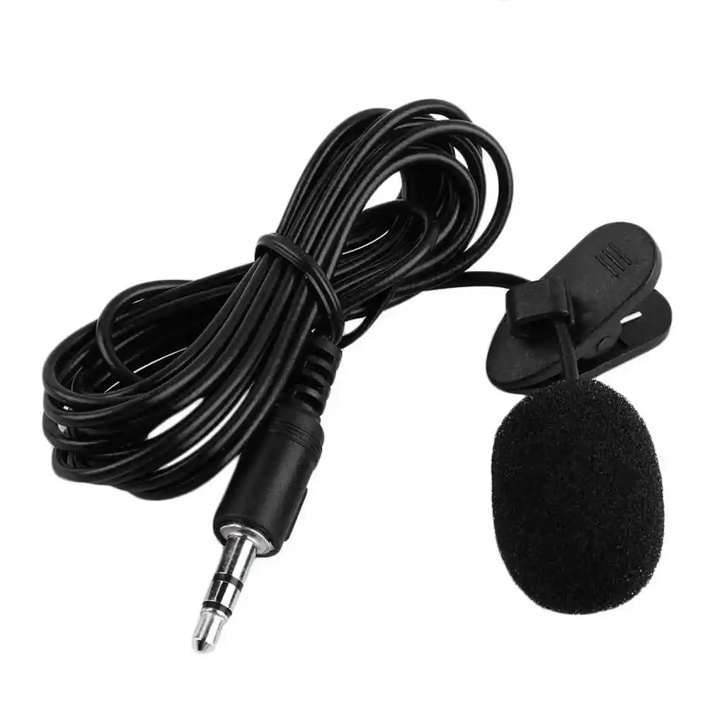 

New Car Audio Microphone 3.5mm Clip Jack Plug Mic Stereo Mini Wired External Microphone Lavalier Microphone For PC Laptop 1.5M