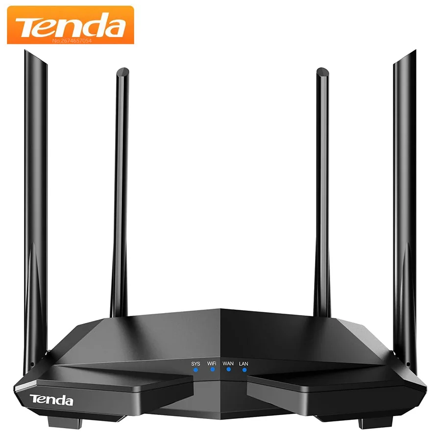 Tenda AC1200 Smart WiFi Router Dual Band Wireless Internet Router Supports Guest Access Point Mode IPv6 Parental Controls(AC6)