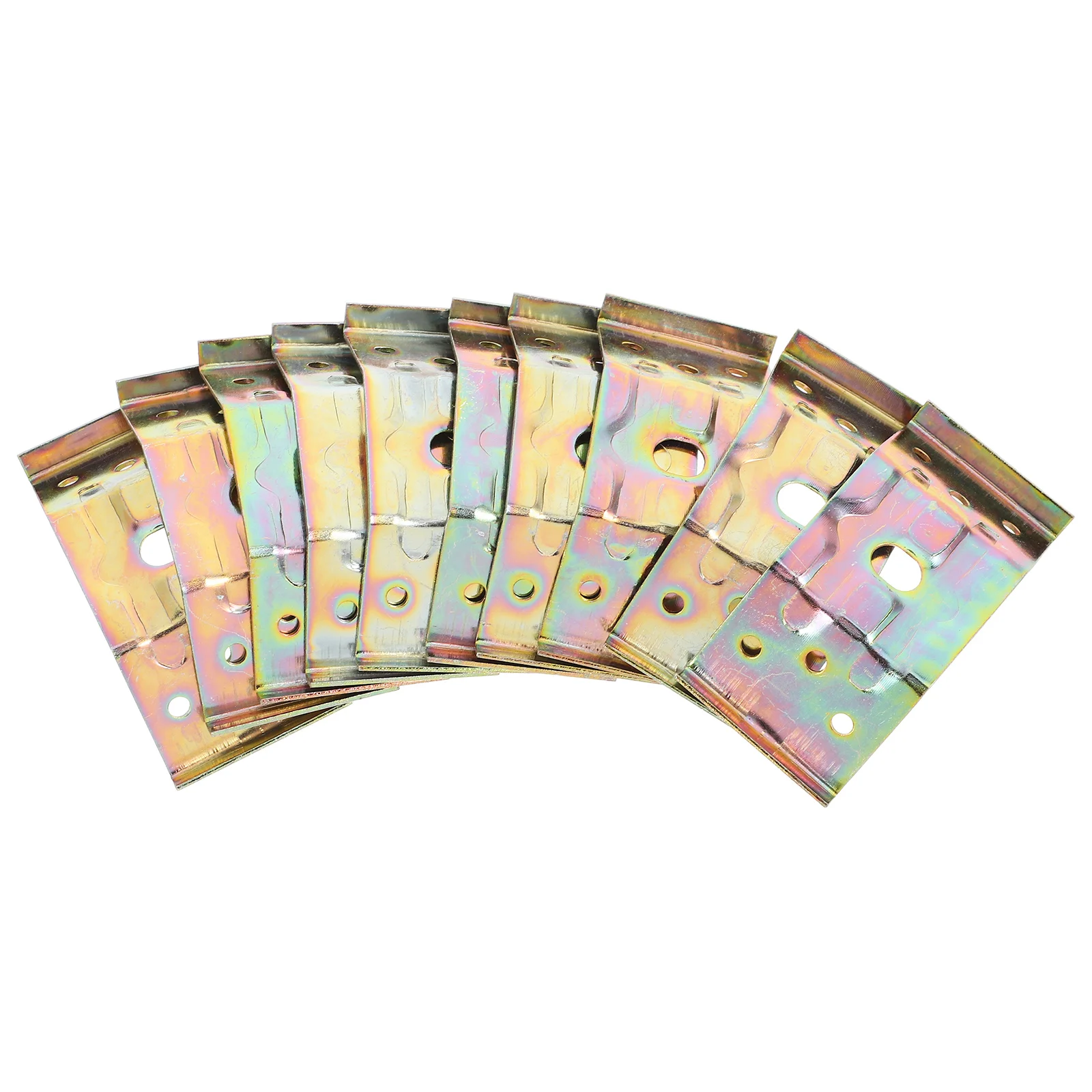

10pcs Iron Furniture Corner Brackets Rustproof Fixing Braces for Tables Beds Shelves Chairs Stable Connectors Hardware