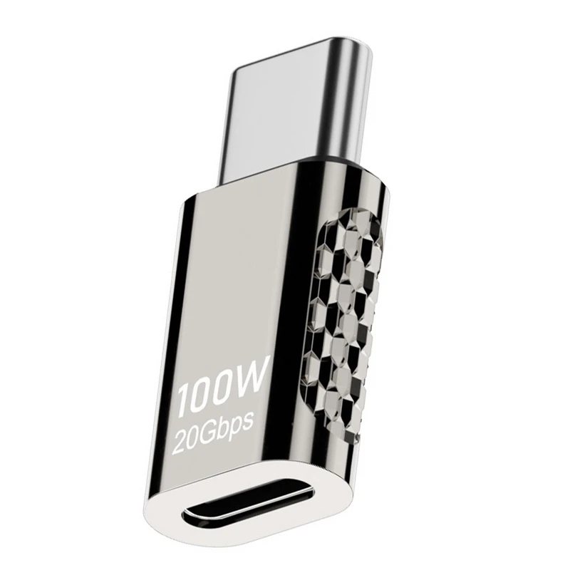 1 Stück Typ-C-Multifunktion adapter Typ-C-Buchse zu Typ-C-Stecker adapter 20 Gbit/s Schnelllade-Audio-Video-Übertragungs adapter
