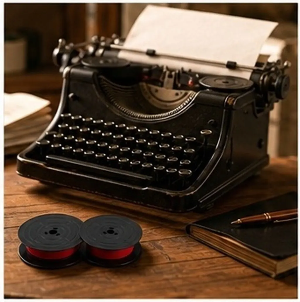 5Pcs Twin Spool Typewriter Ink Ribbon Wide Vintage Replacement for Manual Typewriters Compatible with Gr9 Ne800 Ne3000 1009Fn