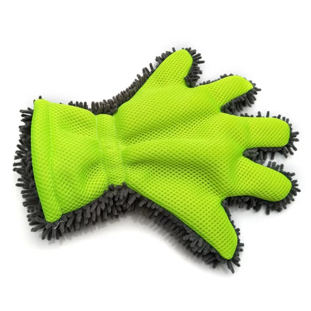No Damage Soft Car Washing Gloves Anti-Scratch Thick Cleaning Brush Multi Purpose Washing Mitt Wheel Hub Cleaning