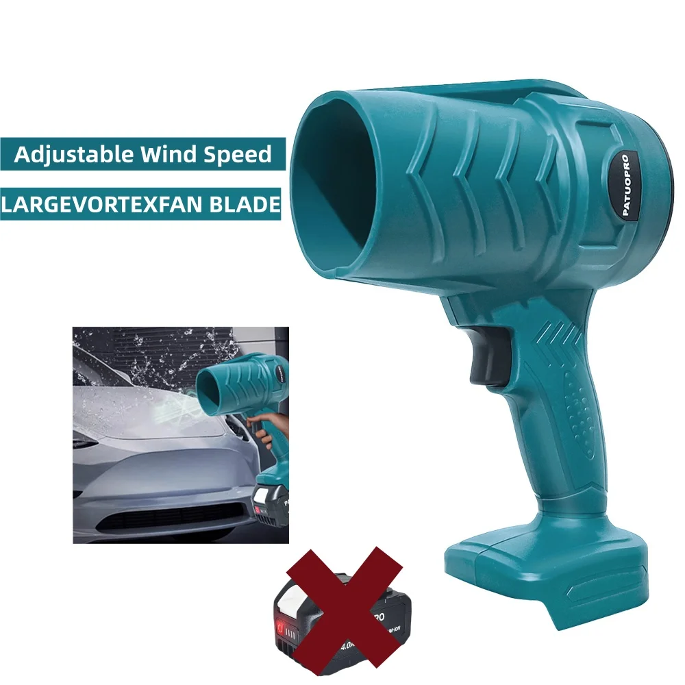 

Electric Handheld Turbo Jet Fan Cordless Air Blower High Power Dust Blower Cleaning Tool For Makita 18V Battery（No Battery）
