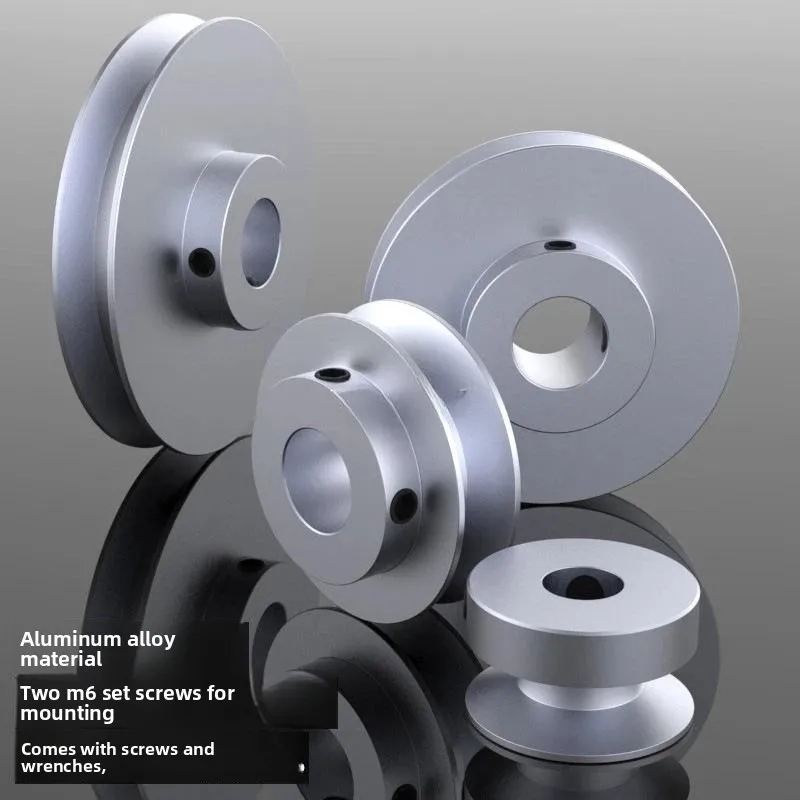 1pcs 120mm V-belt Pulley, Single Groove, A-Type V-belt Pulley High Quality