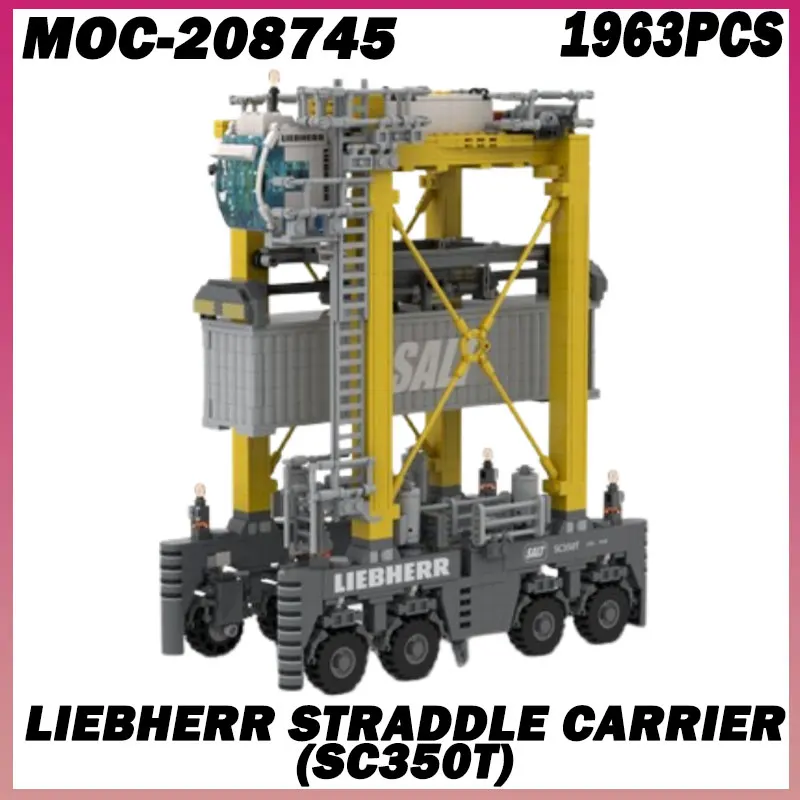 

1963PCS MOC-208745 Liebherr Straddle Carrier (SC350T) Building Block Model,DIY Creative Collection Boys Toys Birthday Gifts
