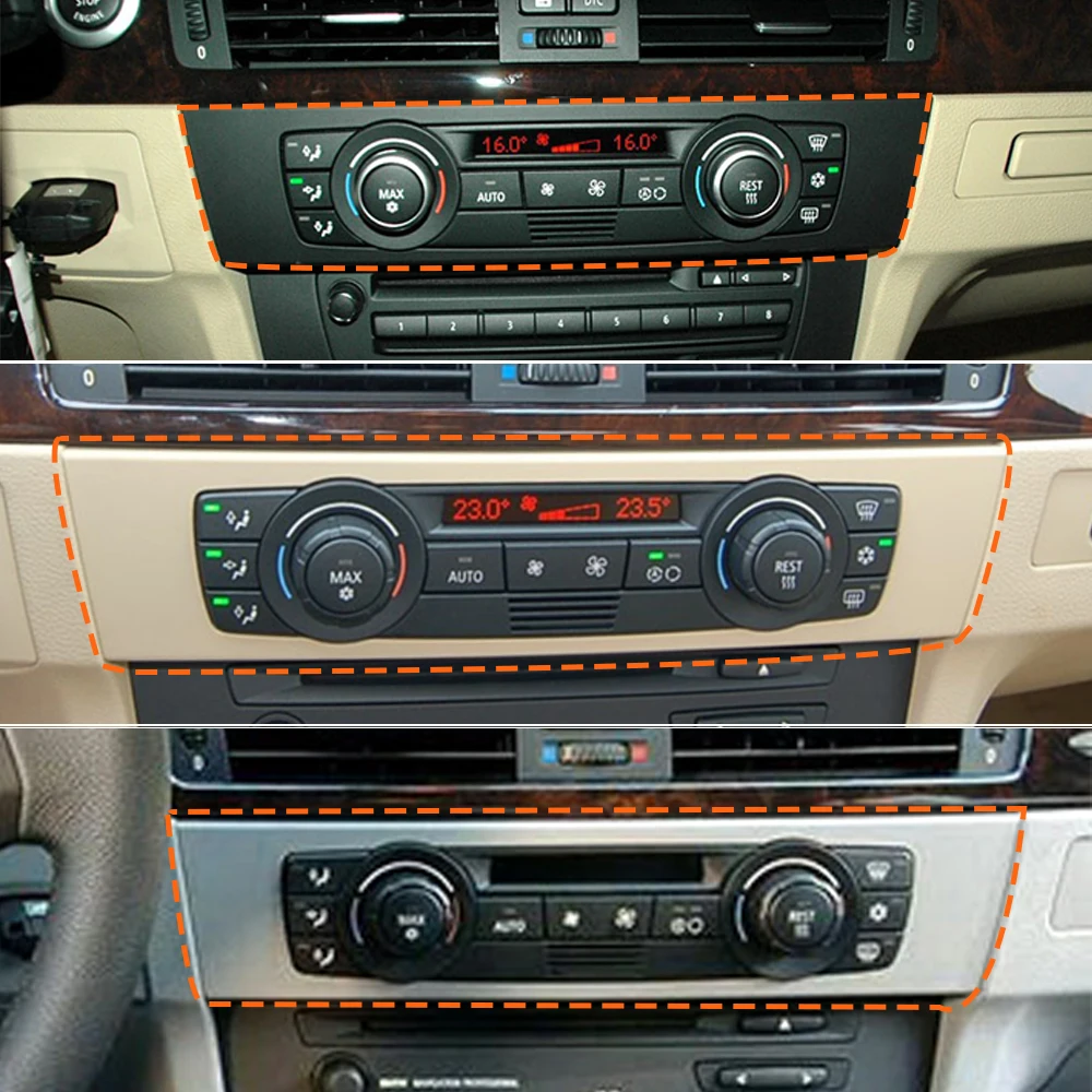 Innenraum-Klimaanlagen-CD-Konsolenabdeckung HVAC-Verkleidungspanel für BMW 3er Serie E90 E91 E92 E93 2004-2012 64116956736 – Detail 12