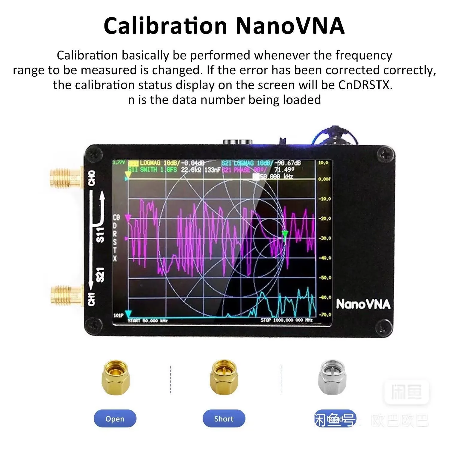 

NanoVNA-H Upgraded Vector Network Antenna Analyzer MF HF VHF UHF