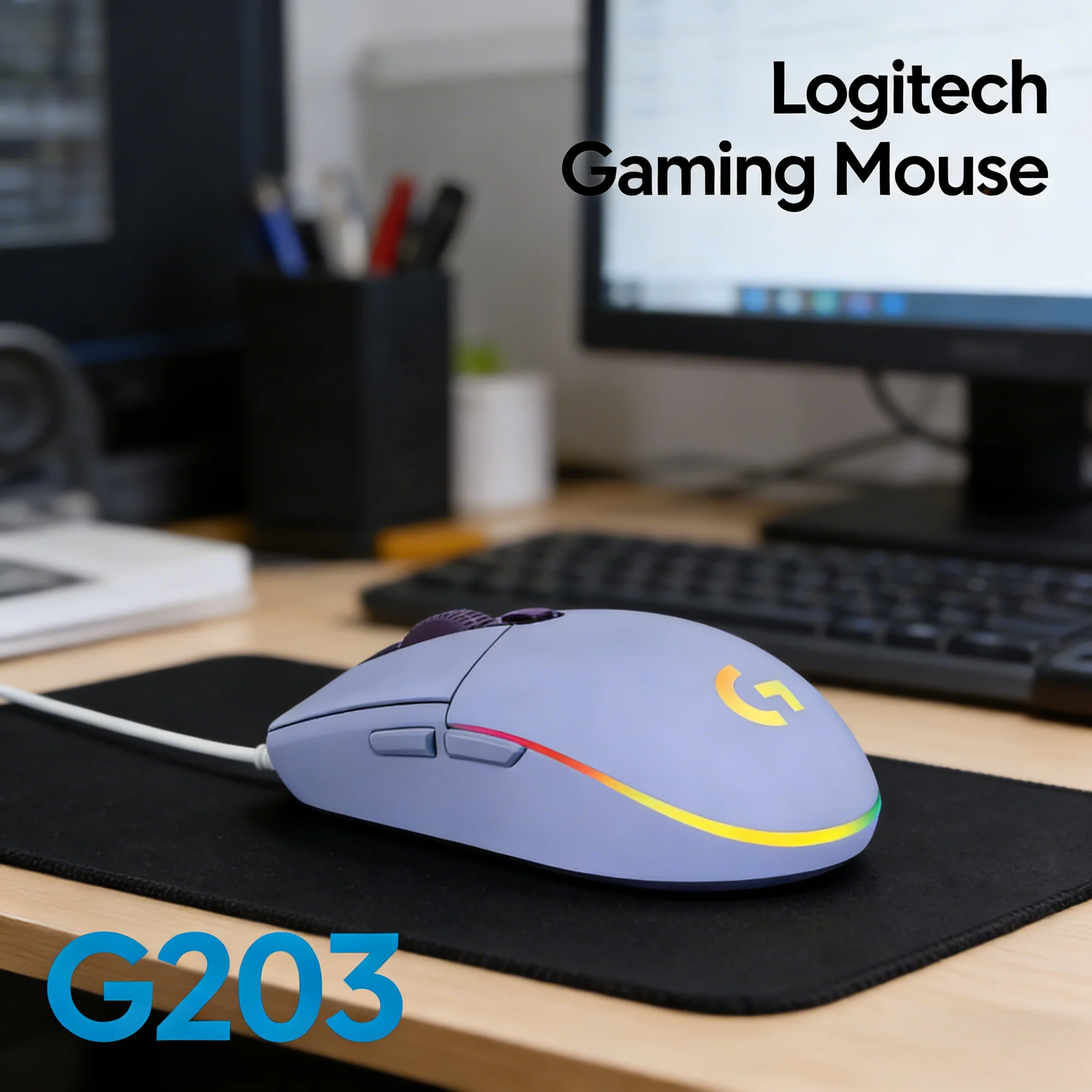 

Мышь Logitech G203: эргономичная, удобная, легкая, для повседневного использования (совместима с G304/G102/MX Anywhere 3S/M750/M650)