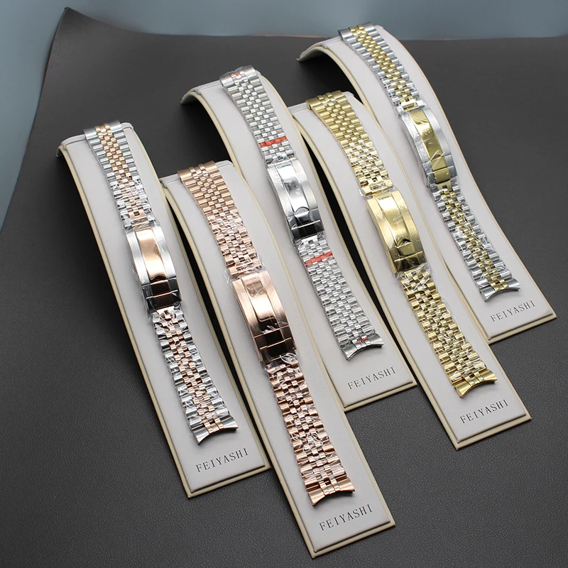 

Luxury Stainless Steel Bracelet 20mm Watch Strap For Datejust Air King Oyster SUB GMT Men's Jubilee WatchBand Replace Wriststrap