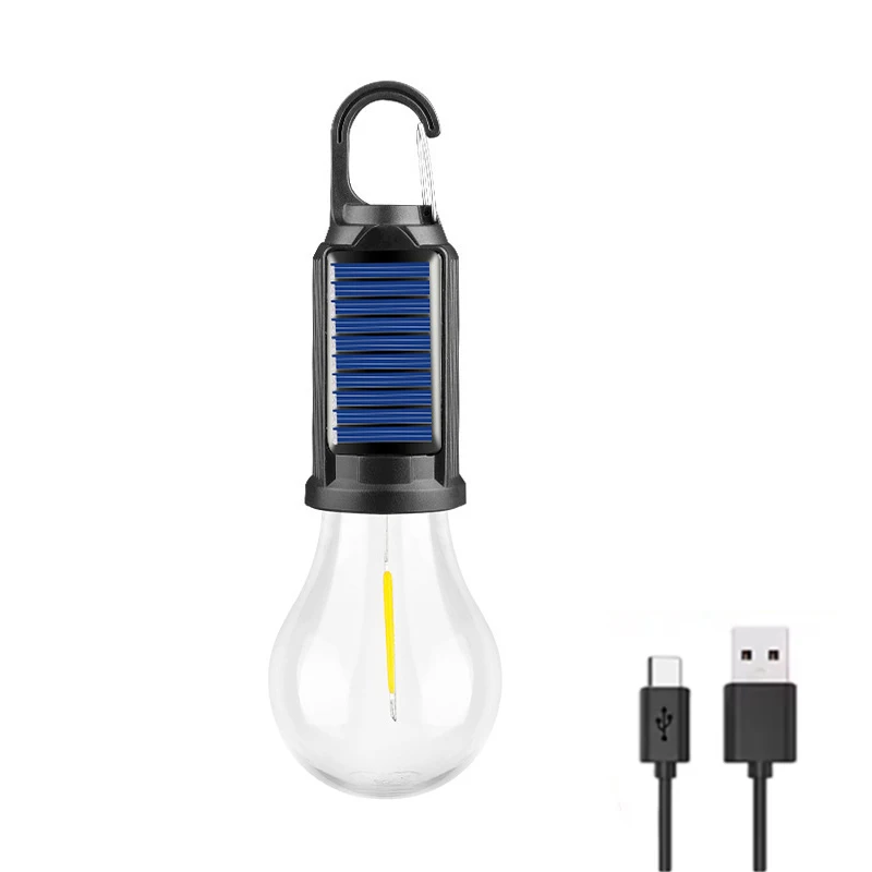 Solar Camping Lampen Outdoor USB Opladen Solar Powered Hanglampen Draagbare Tent Licht Waterdicht voor Camping BBQ Decor