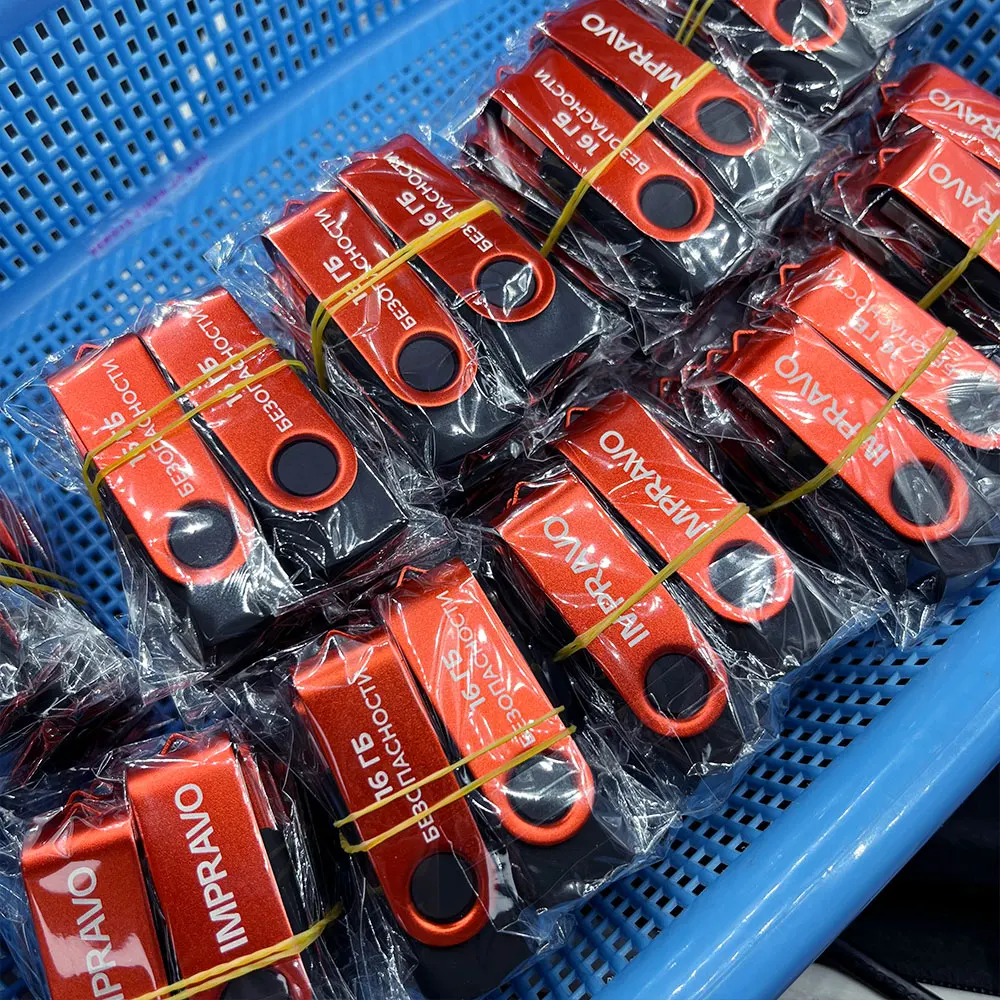 แฟลชไดรฟ์แฟชั่น 10/50/100 ชิ้น/ล็อต ความจุ 32GB สำหรับคอมพิวเตอร์และมือถือ 16GB 2.0 แฟลชไดรฟ์โลหะ 64GB 128M ฟรีโลโก้ флешк USB Stick
