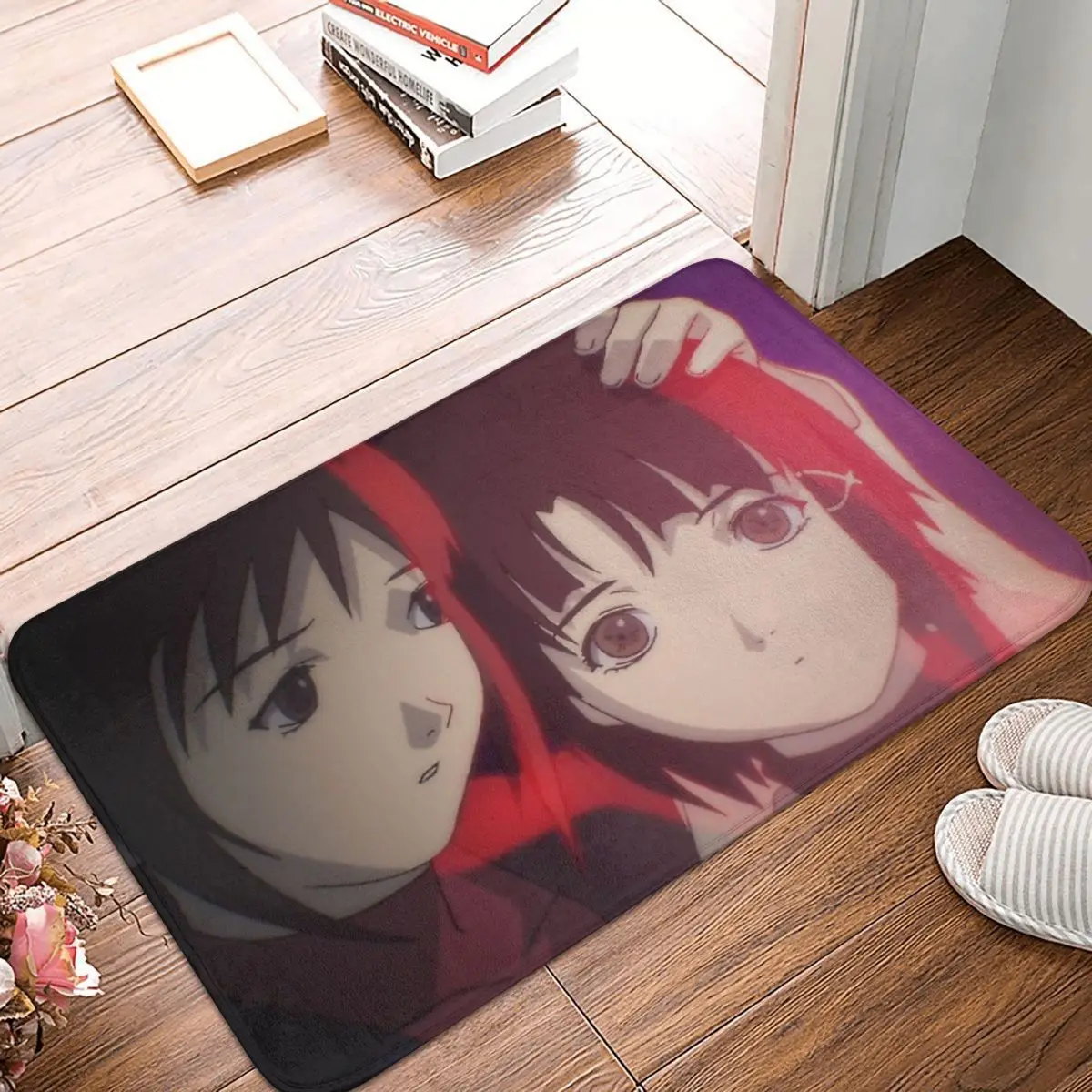 

Serial Experiments Lain Non-slip Doormat Beautiful Yancang Lingyin Living Room Bedroom Mat Outdoor Carpet Indoor Pattern Decor