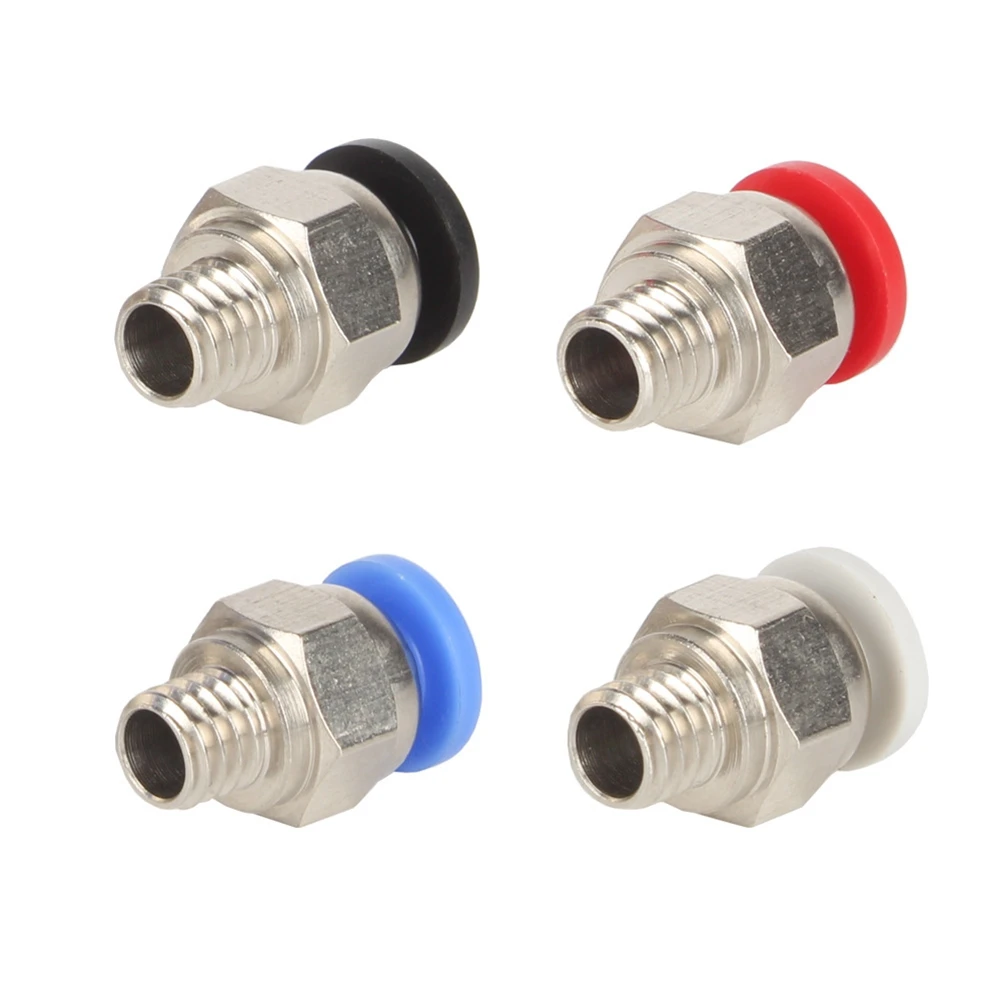 مباشرة من خلال موصل هوائي PC4-M6 4 قطعة أجزاء طابعة ثلاثية الأبعاد موصل سريع لخيوط E3D V6 Hotend 1.75 مللي متر #4