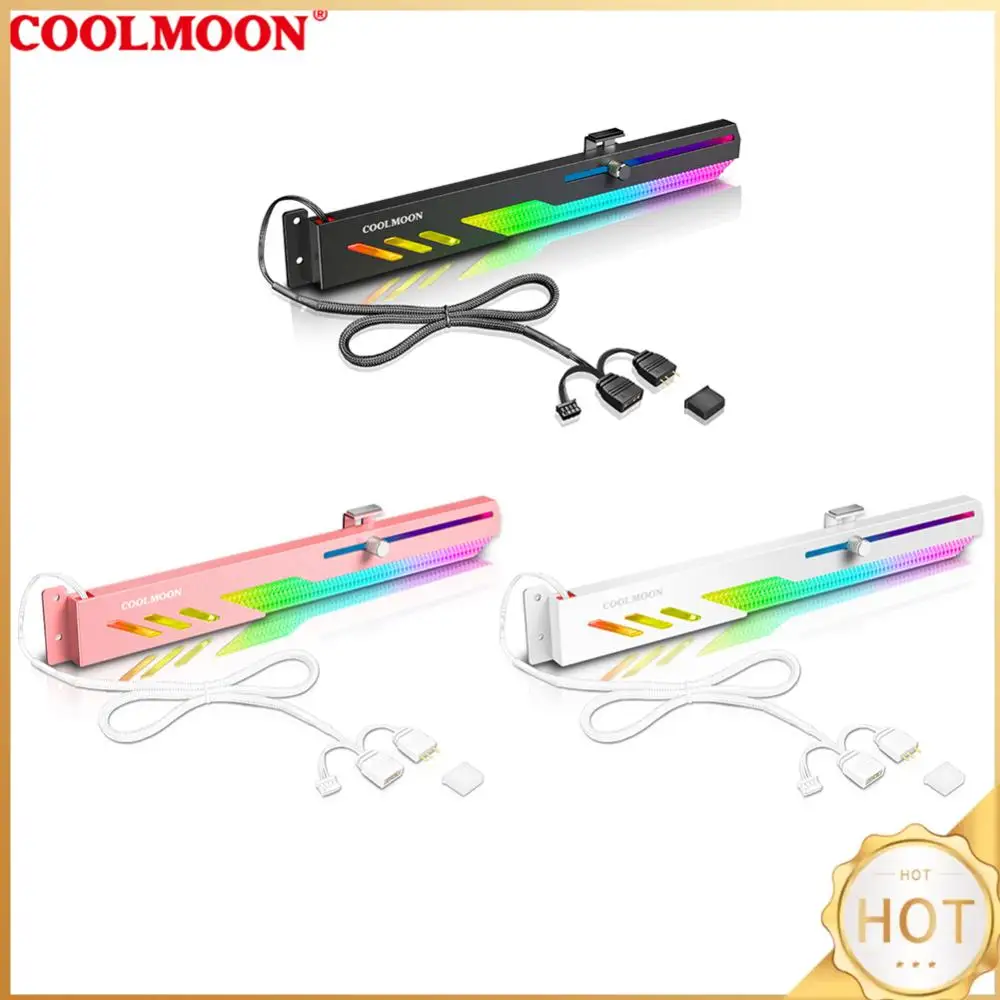 

COOLMOON GT8 Горизонтальная подставка для видеокарты с поддержкой 5V ARGB, держатель для видеокарты