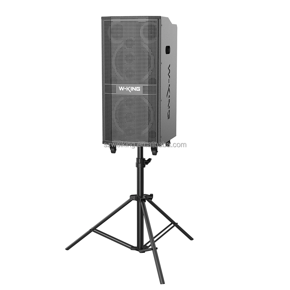 W-KING K20PRO 360W batería grande de alta potencia Bluetooth inalámbrico línea activa matriz etapa recargable altavoces con carrito de madera