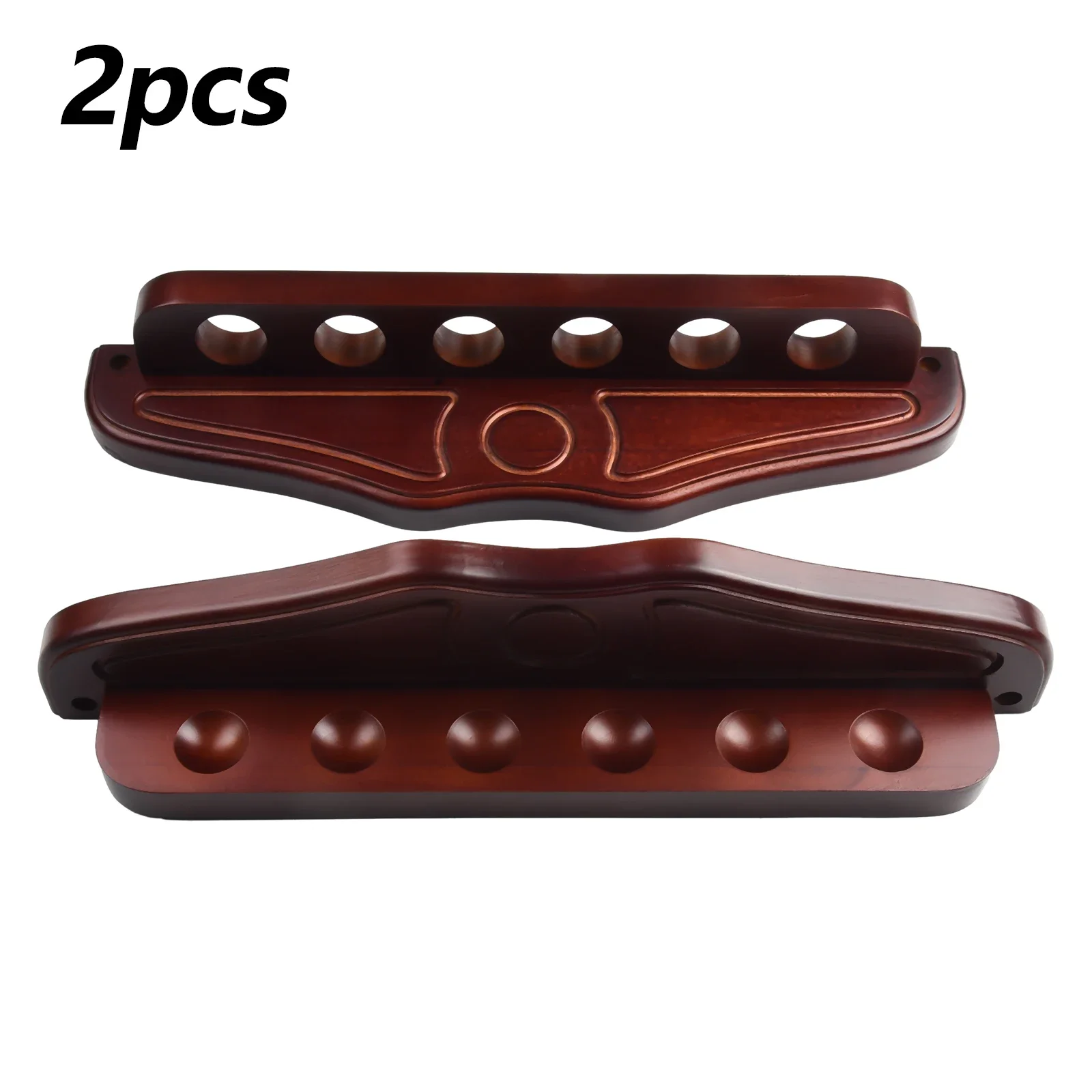 

1 Pc Billiard Cue Rack Billiard Cue Rack 6-Slot Pool Hanging Cue Rack Snooker Stick Wooden Holder Stand Practical Accessories