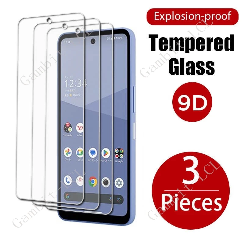 3 uds vidrio templado protector para Sharp Aquos wish5 6,6 "en SharpAquoswish5 Aquoswish5 wish5 película protectora de pantalla