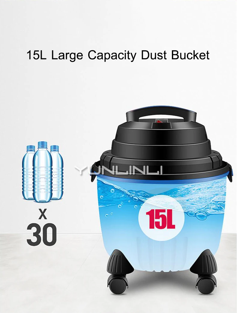 가정용 진공 청소기 건식 습식 세척 블로잉 클리너 3 버킷 진공 청소기 음소거 상업용 진공 청소기