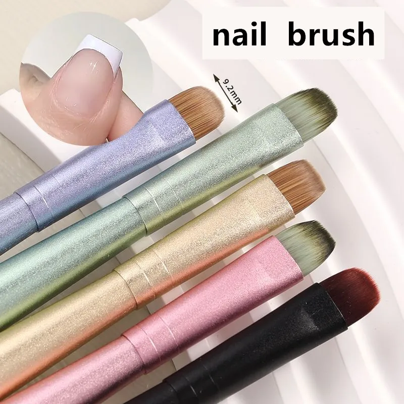 1/5Pcs Different Colored Handle Gel Painting Brush Nail Art For Gel Tip Extension Acrylic Builder Accessory Nail Art Brushes