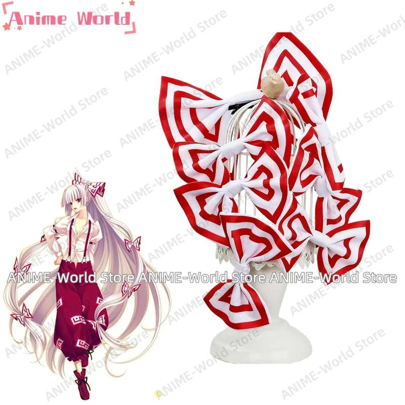 《حجم مخصص》Fujiwara No Mokou تأثيري أنيمي لعبة Touhou مشروع زي الحلو موحد هالوين حفلة لعب الأدوار الملابس شعر مستعار