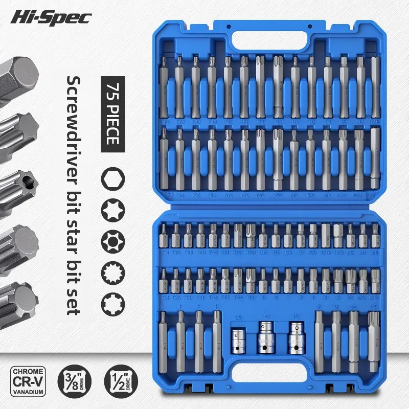 

75 шт., внутренняя шестиугольная втулка t30t40t50, набор партий с цветком сливы Dafei, расширенный втулковый ключ, инструменты для авторемонта