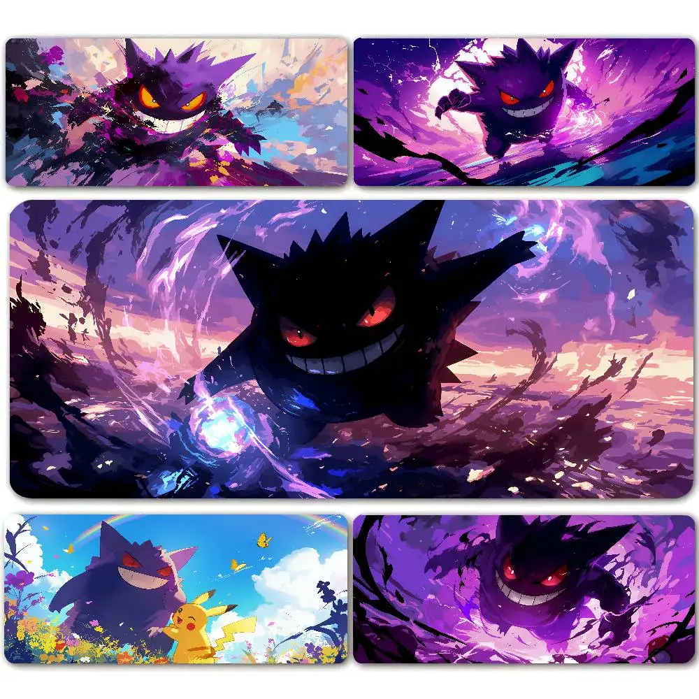 Mouse Pad Pokemon Pikachu Gaming Mouse Pad Large Desk Mat 2MM Stitched Edge Non Slip Rubber Base Keyboard Pad Office Laptop