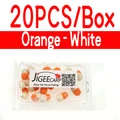 Orange-White 20PCS