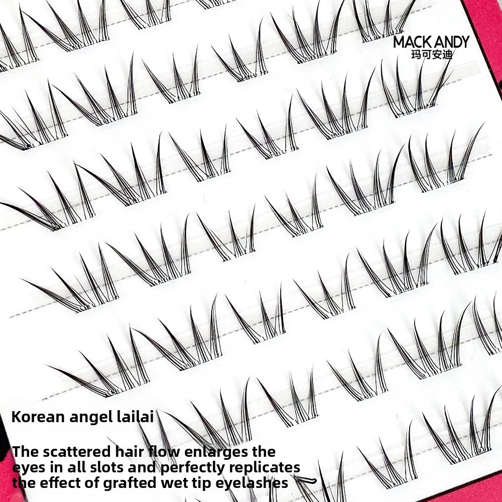 Kein Kleber erforderlich, künstliche Wimpern, natürlich, flauschig, im koreanischen Manga-Stil, selbstklebend, voluminös, lockig, wiederverwendbar für den täglichen Gebrauch – Detail 9