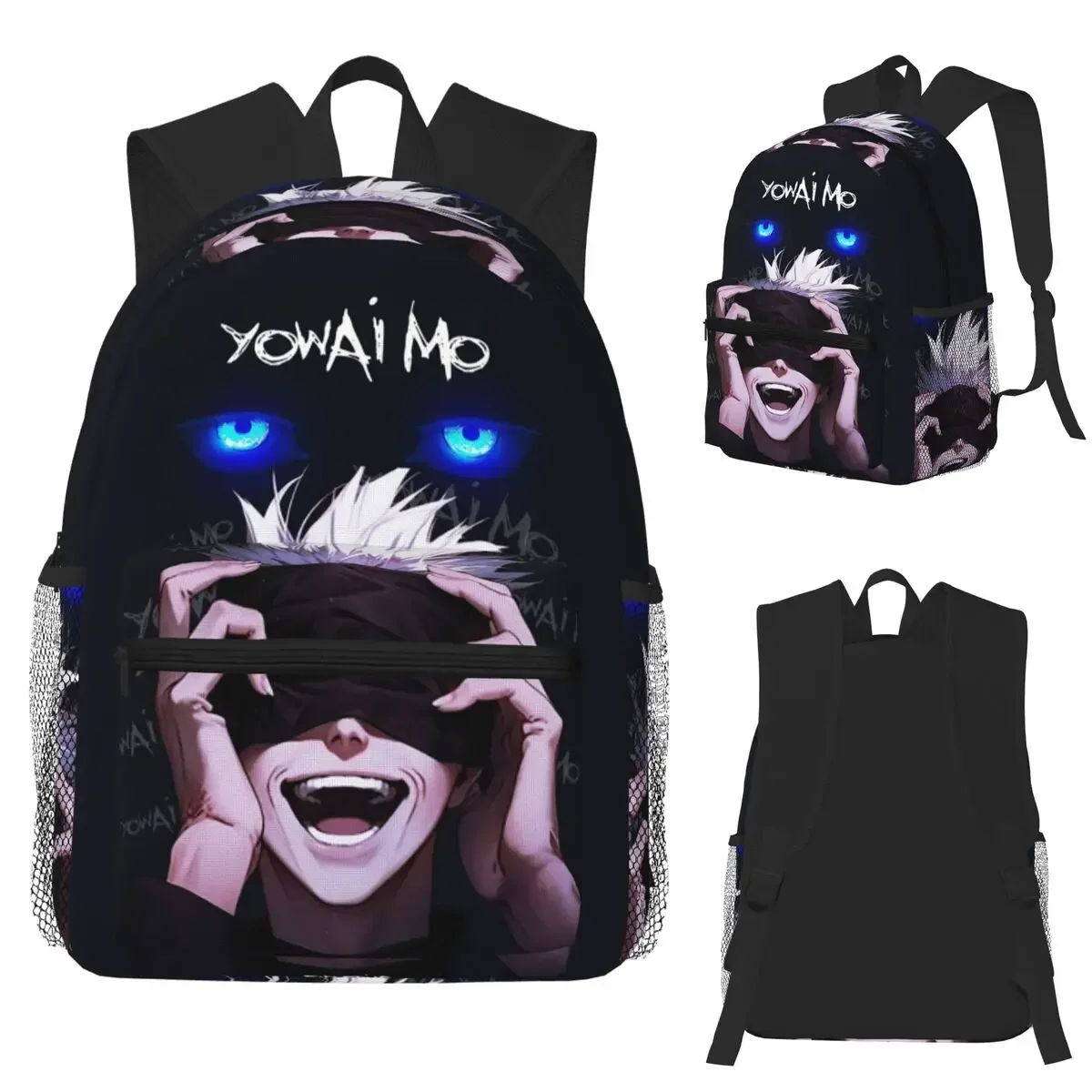 Jujutsu Kaisen Satoru Gojo Student Backpack School Bag Hiking Travel Daypack for Boys Girls Fashion Bookbag Shoulder Bags