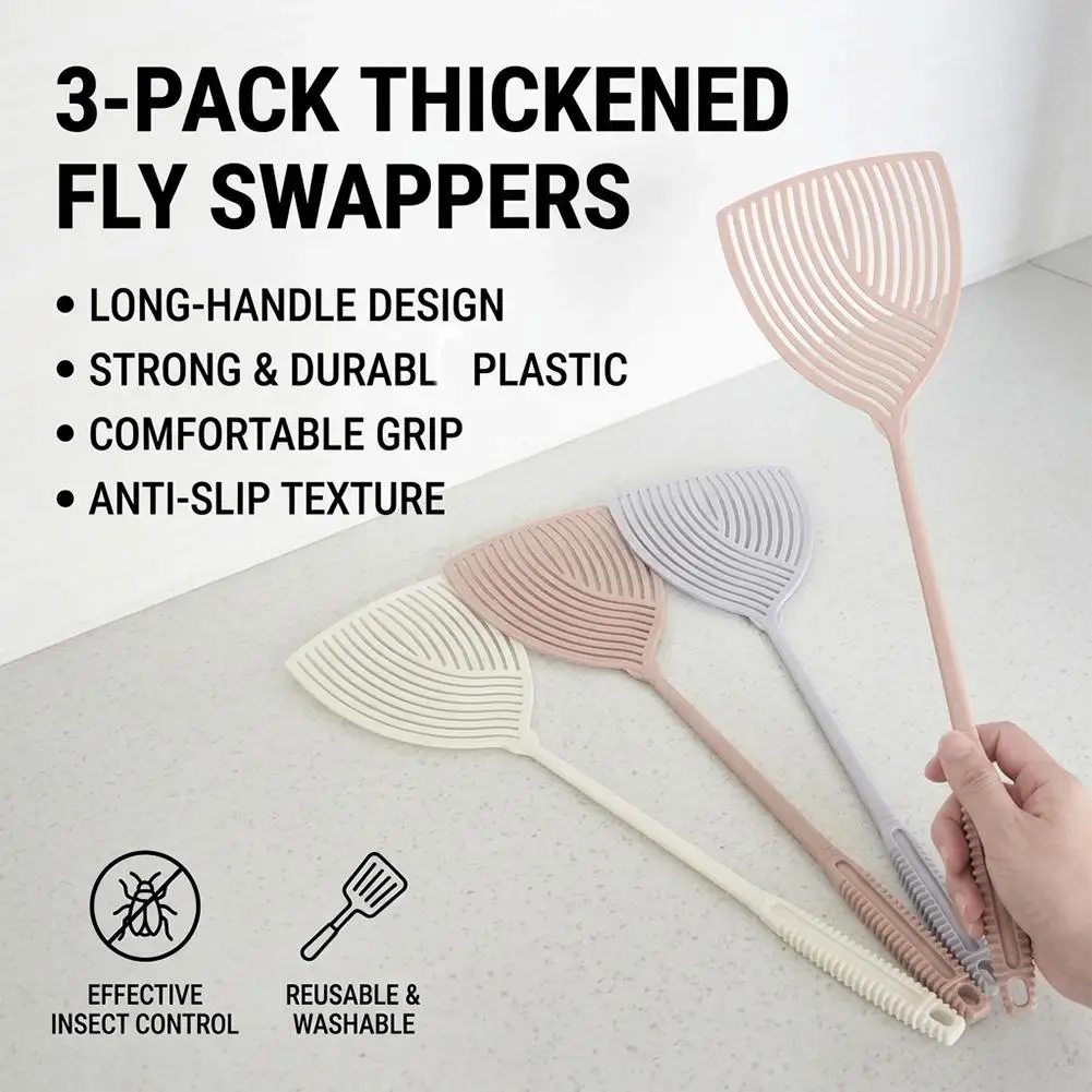 Telescopic Fly Swatter Extendable Heavy Duty Plastic Flyswatter for Home Kitchen Bedroom Pest Control Tool Mosquito Zapper