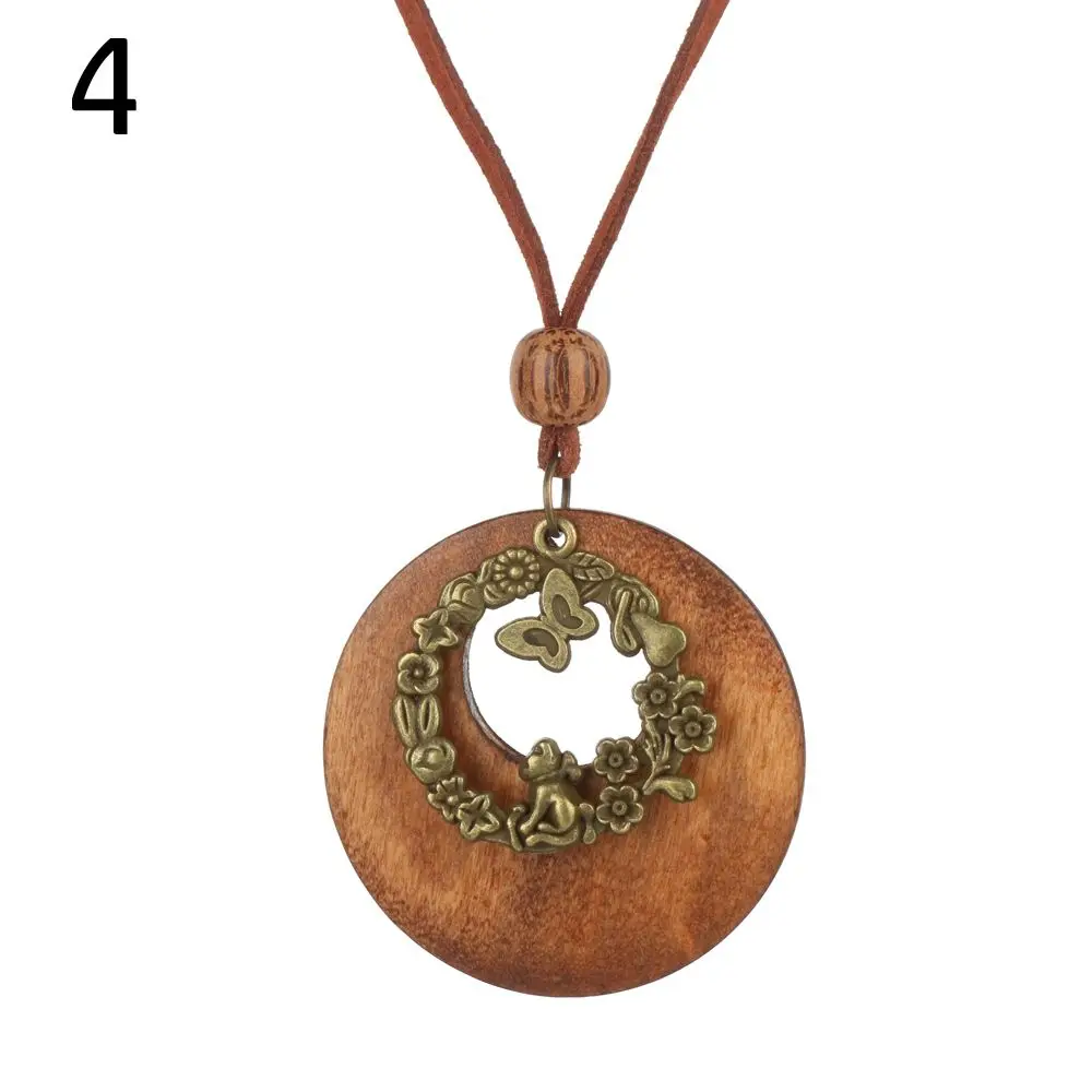 Wooden Gifts Female Jewelry Neck Accessories Collar Decoration Clothing Pendant Sweater Chain Sweater
