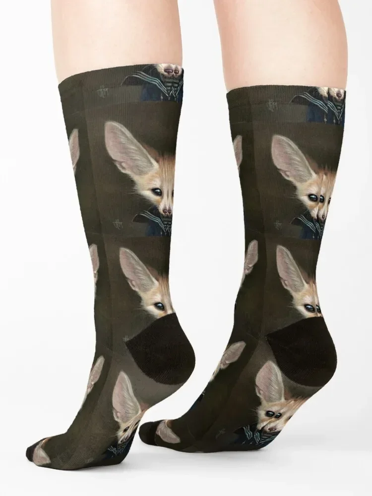 Cornelius Greyville III - A Young Fennec Fox Socks kawaii sheer Socks For Man Women's