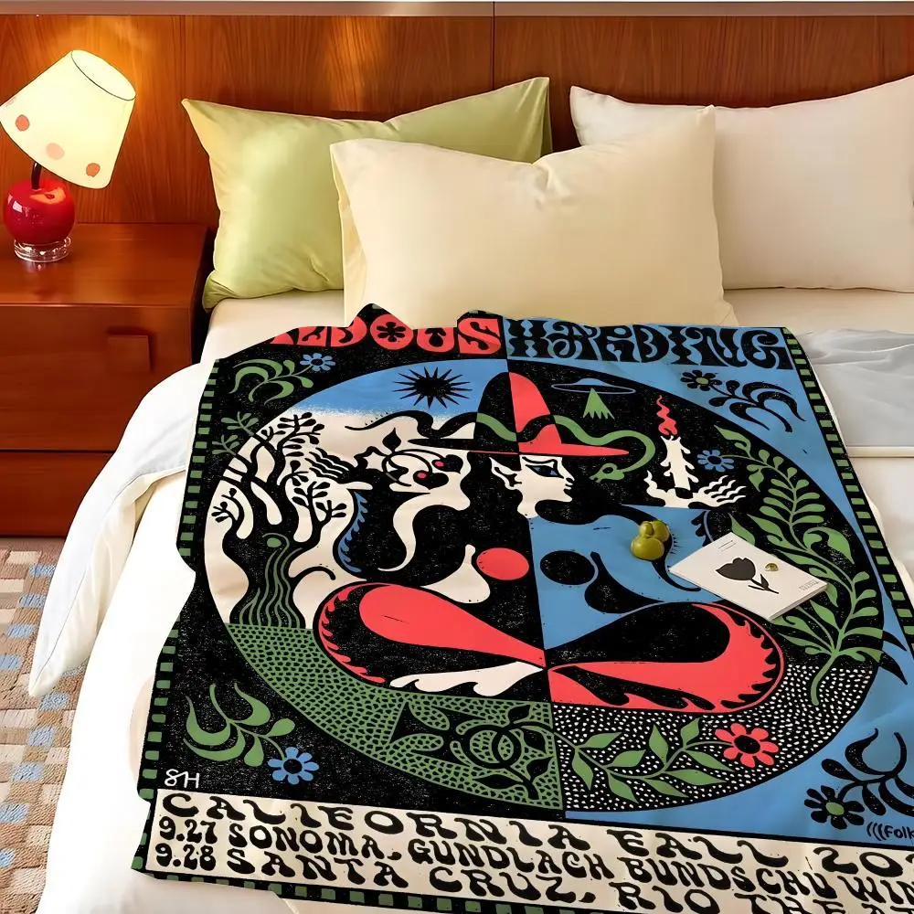 Artist S-Sophy H-Hollington Throw Flannel Throw Blanket, Lightweight Cozy, Durable Washable cute Cool