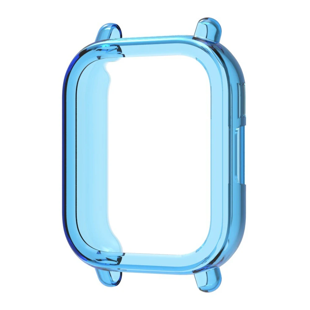 

Для Xiaomi Redmi Watch 5 Lite Защитный чехол для часов Полое покрытие из ТПУ - Прозрачный синий