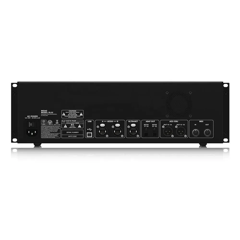 Midas DL32 Stagebox Use With Midas M32 Live Digital Mixer 32 Inputs 16 Outputs For Pa Sound System Stage Music Equipment